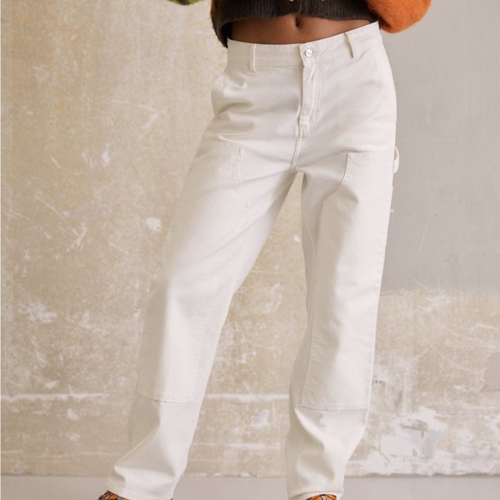 Carhartt WIP Women's Straight Leg Pants - White